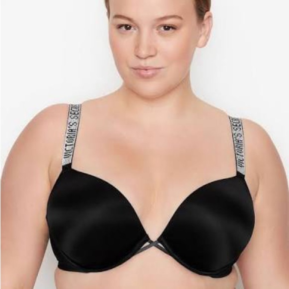 Pink bombshell add 2 cups shine strap bra
